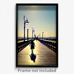 Pixel Art Poster - Vast Promenade (8 Bit Psychedelic Trippy Video Game Print)