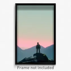 Pixel Art Poster - Homely Summit (8 Bit Psychedelic Trippy Video Game Print)
