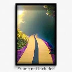 Pixel Art Poster - Novel Path (8 Bit Psychedelic Trippy Weird Video Game Print)