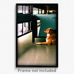 Pixel Art Poster - Thoughtful Kennel (8 Bit Psychedelic Trippy Video Game Print)