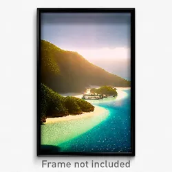 Pixel Art Poster - Unsightly Cay (8 Bit Psychedelic Trippy Video Game Print)