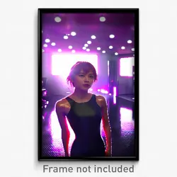 Pixel Art Poster - Shiny Room (8 Bit Psychedelic Trippy Weird Video Game Print)