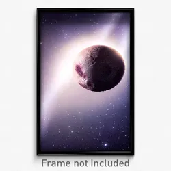 Pixel Art Poster - Webbed Pluto (8 Bit Psychedelic Trippy Video Game Print)