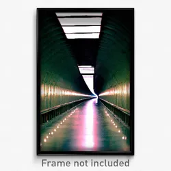 Pixel Art Poster - Admired Tunnel (8 Bit Psychedelic Trippy Video Game Print)