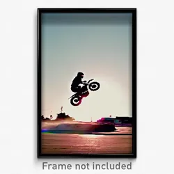 Pixel Art Poster - Modest Backdrifting (8 Bit Psychedelic Video Game Print)