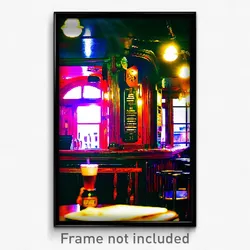 Pixel Art Poster - Worldly Pub (8 Bit Psychedelic Trippy Weird Video Game Print)