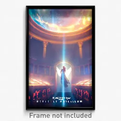 Pixel Art Poster - Heavenly Asylum (8 Bit Psychedelic Trippy Video Game Print)
