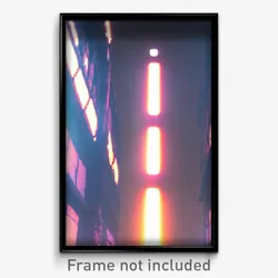 Pixel Art Poster - Conventional View (8 Bit Psychedelic Trippy Video Game Print)