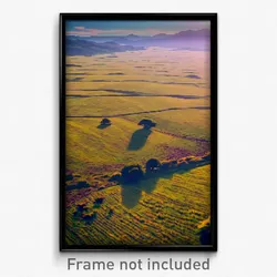 Pixel Art Poster - Infinite Grassland (8 Bit Psychedelic Video Game Print)