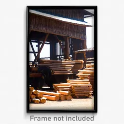 Pixel Art Poster - All Over The Place Sawmill (8 Bit Video Game Print)