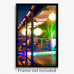 Pixel Art Poster - Electric Terrace (8 Bit Psychedelic Trippy Video Game Print)