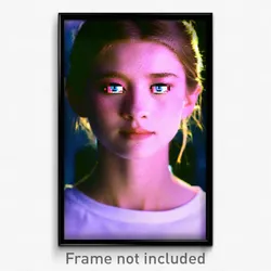 Pixel Art Poster - Remote Face (8 Bit Psychedelic Trippy Weird Video Game Print)