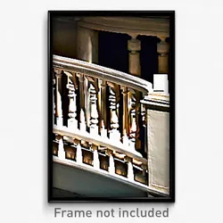 Pixel Art Poster - Stark Balustrade (8 Bit Psychedelic Trippy Video Game Print)