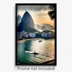 Pixel Art Poster - Active Rio De Janeiro (8 Bit Psychedelic Video Game Print)