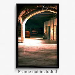 Pixel Art Poster - Vacant Cellar (8 Bit Psychedelic Trippy Video Game Print)
