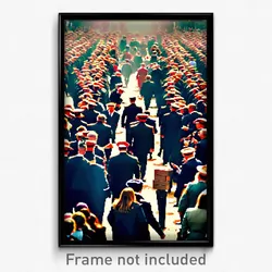 Pixel Art Poster - Crowded Warren (8 Bit Psychedelic Trippy Video Game Print)