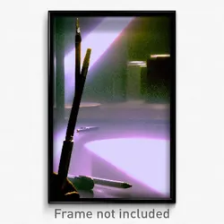 Pixel Art Poster - Distant Pen (8 Bit Psychedelic Trippy Weird Video Game Print)