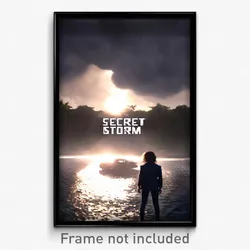 Pixel Art Poster - Secret Storm (8 Bit Psychedelic Trippy Video Game Print)