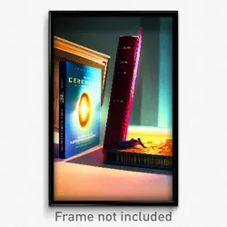 Pixel Art Poster - Outstanding Book (8 Bit Psychedelic Trippy Video Game Print)