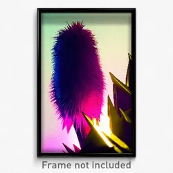Pixel Art Poster - Velvety Spike (8 Bit Psychedelic Trippy Video Game Print)