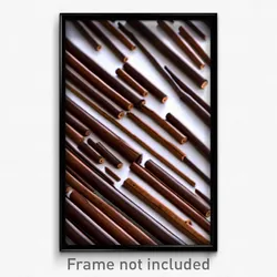 Pixel Art Poster - Brown Stocks (8 Bit Psychedelic Trippy Video Game Print)
