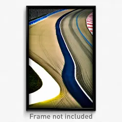 Pixel Art Poster - Perfect Racetrack (8 Bit Psychedelic Trippy Video Game Print)
