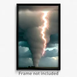 Pixel Art Poster - Different Tornado (8 Bit Psychedelic Trippy Video Game Print)