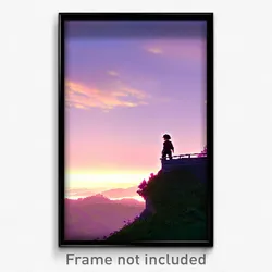 Pixel Art Poster - Pleasant View (8 Bit Psychedelic Trippy Video Game Print)