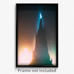 Pixel Art Poster - Wicked Vista (8 Bit Psychedelic Trippy Video Game Print)