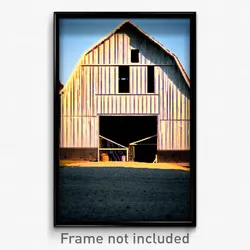 Pixel Art Poster - Infamous Barn (8 Bit Psychedelic Trippy Video Game Print)