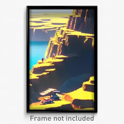 Pixel Art Poster - Tiny Bluff (8 Bit Psychedelic Trippy Weird Video Game Print)