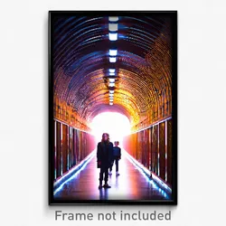 Pixel Art Poster - Treasured Tunnel (8 Bit Psychedelic Trippy Video Game Print)