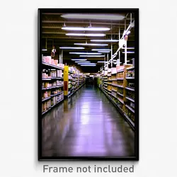 Pixel Art Poster - Rundown Aisle (8 Bit Psychedelic Trippy Video Game Print)