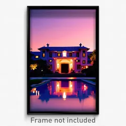 Pixel Art Poster - Strange Estate (8 Bit Psychedelic Trippy Video Game Print)