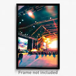 Pixel Art Poster - Attractive Music Festival (8 Bit Video Game Print)