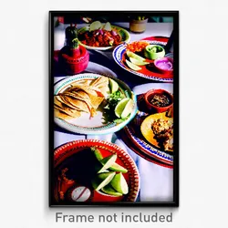 Pixel Art Poster - Rich Mexican Plate (8 Bit Psychedelic Video Game Print)