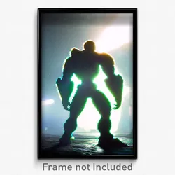 Pixel Art Poster - Thick Giant (8 Bit Psychedelic Trippy Weird Video Game Print)