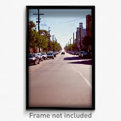 Pixel Art Poster - Spotless Avenue (8 Bit Psychedelic Trippy Video Game Print)