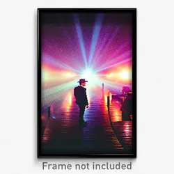 Pixel Art Poster - Immaculate Austin (8 Bit Psychedelic Trippy Video Game Print)
