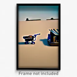 Pixel Art Poster - Outlandish Barrow (8 Bit Psychedelic Trippy Video Game Print)