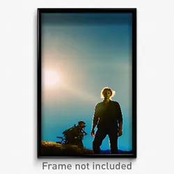 Pixel Art Poster - Sky Blue Outback (8 Bit Psychedelic Trippy Video Game Print)