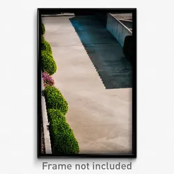 Pixel Art Poster - Concrete Yard (8 Bit Psychedelic Trippy Video Game Print)