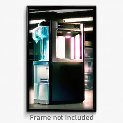 Pixel Art Poster - Nocturnal Ice Machine (8 Bit Psychedelic Video Game Print)