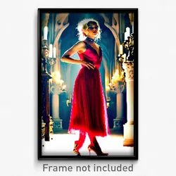 Pixel Art Poster - Glamorous Grotesque (8 Bit Psychedelic Video Game Print)