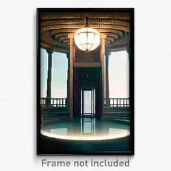 Pixel Art Poster - Round Belvedere (8 Bit Psychedelic Trippy Video Game Print)