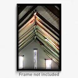 Pixel Art Poster - Drab Attic (8 Bit Psychedelic Trippy Weird Video Game Print)