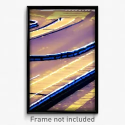 Pixel Art Poster - Extra Small Track (8 Bit Psychedelic Trippy Video Game Print)