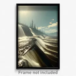 Pixel Art Poster - Giant Runoff (8 Bit Psychedelic Trippy Video Game Print)