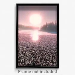Pixel Art Poster - Frosty Firth (8 Bit Psychedelic Trippy Video Game Print)