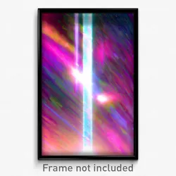 Pixel Art Poster - Dizzying Hyperspace (8 Bit Psychedelic Video Game Print)